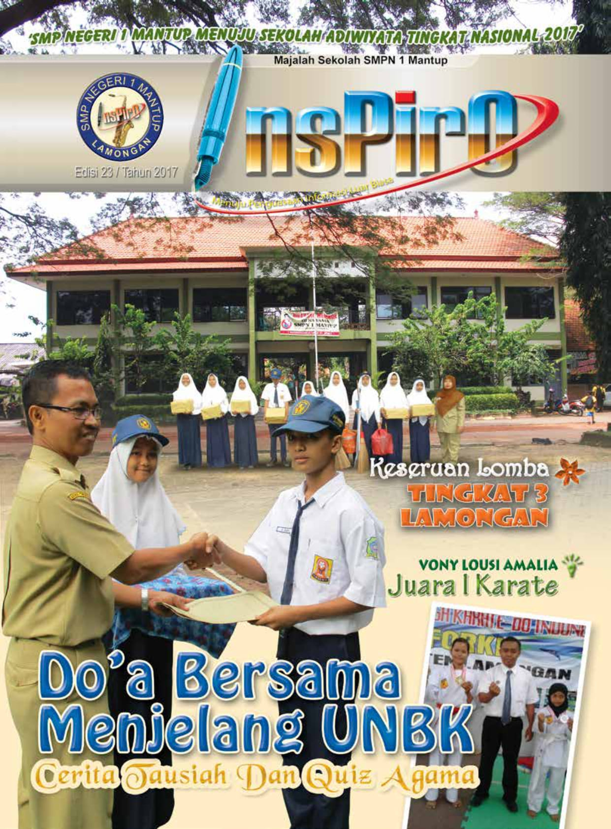 DOA BERSAMA MENJELANG UNBK , CERITA TAUSIAH DAN QUIZ BERSAMA